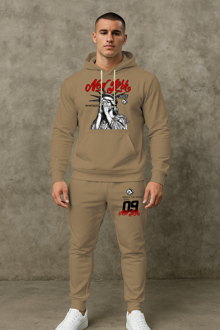 Herren lässiger Kapuzenpullover mit Hosen Echoarchiv