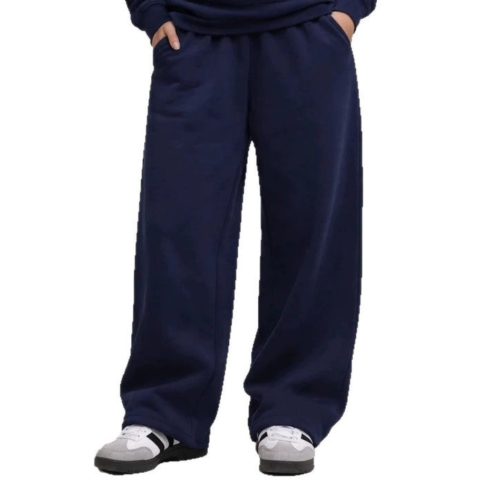 Unisex gefütterte Sweatpants mit elastischem Komfortbund, geradem Bein und seitlichen Eingrifftaschen – Marzano