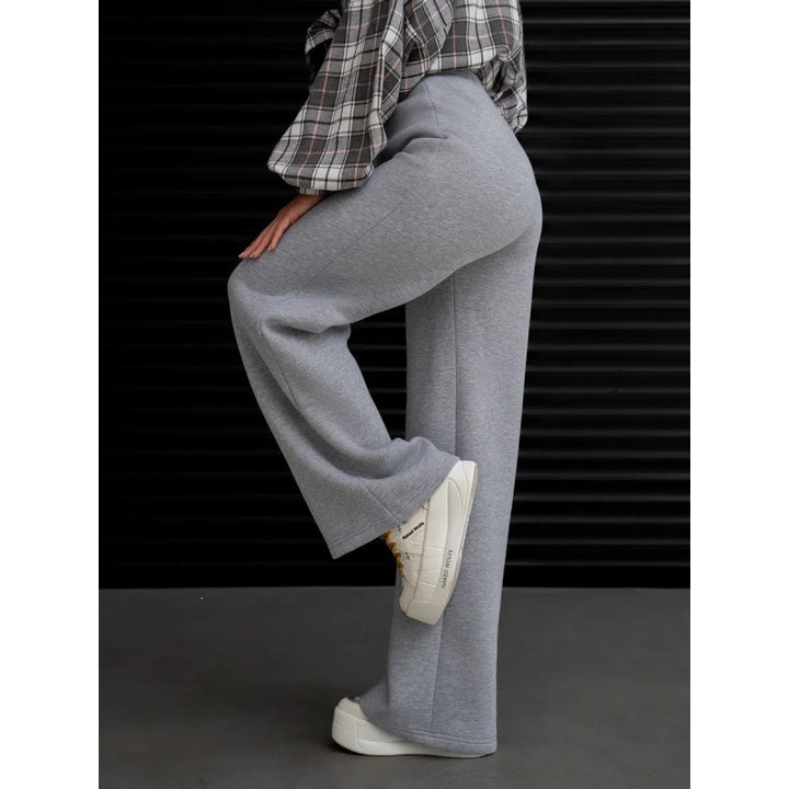 Damen nan fließende Palazzo-Loungehose mit extra weitem Bein elastischem Komfortbund und dezenten Eingrifftaschen Echo Archiv