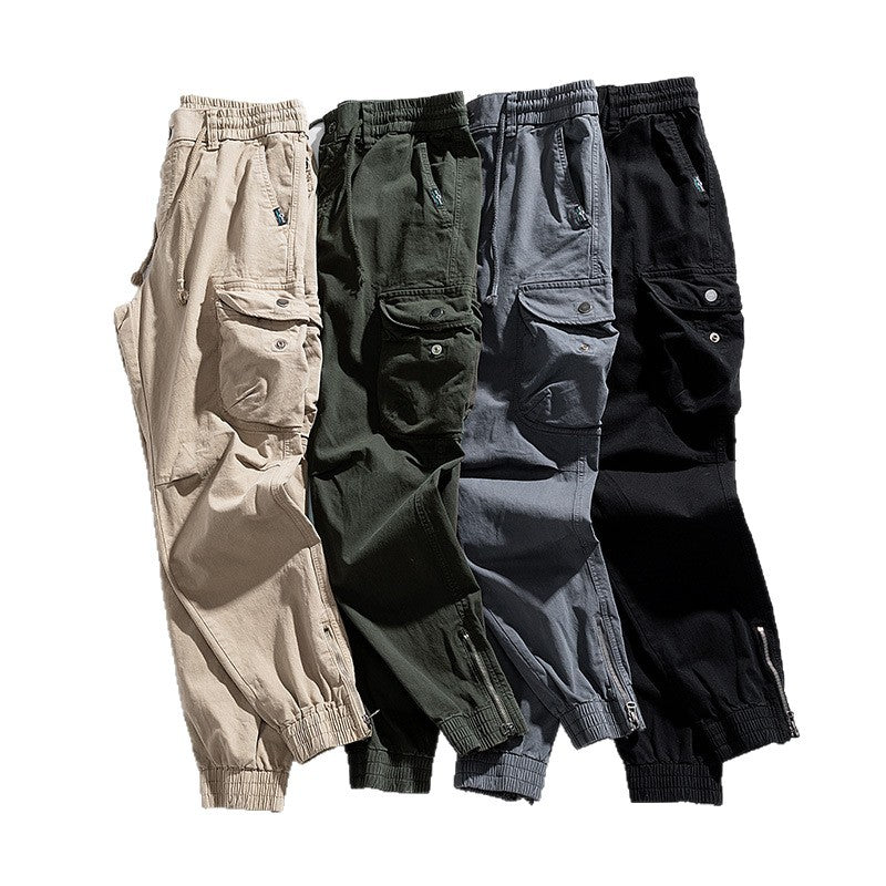 Herren Militärisch inspirierte Cargo-Joggerhose mit Tunnelzugbund und Klapp-Utility‑Taschen Echo Archiv