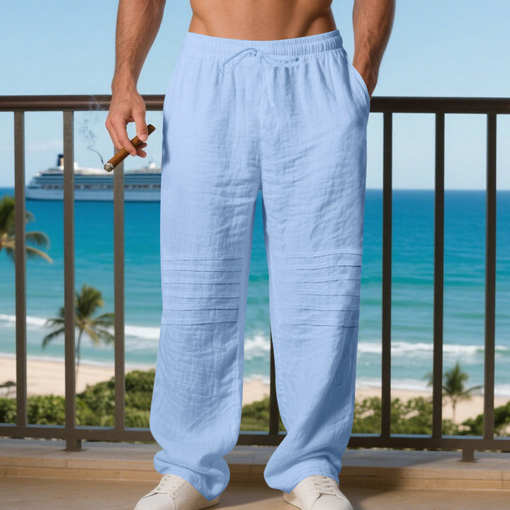 Herren entspannte Strandhose mit elastischem Bund und praktischen Seitentaschen Echoarchiv
