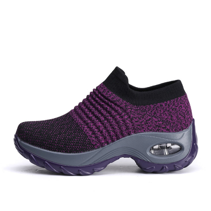 Damen gestrickter Slip-On Sportsneaker mit luftgepolsterter Zwischensohle Echo Archiv