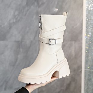 Damen Modische Stiefeletten mit Schnalle Echo Archiv