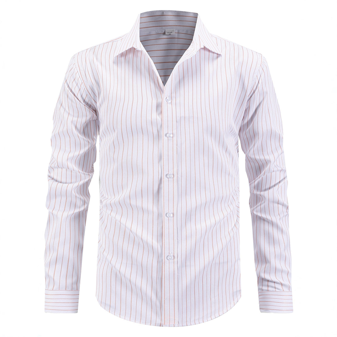 Herren elegantes gestreiftes Langarmhemd – Arvello