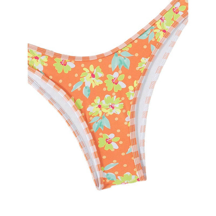 Damen Triangel-Bikini mit floralen Mustern und verstellbaren Trägern Echo Archiv