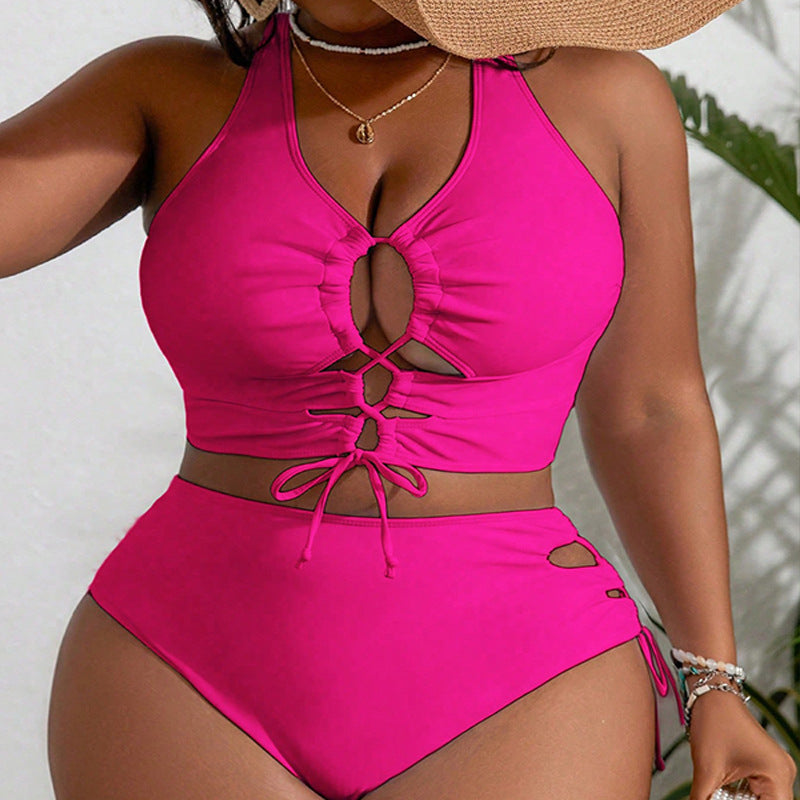 Damen Bikini-Set mit verspieltem Raffung-Design und modischen Ausschnitten Echo Archiv