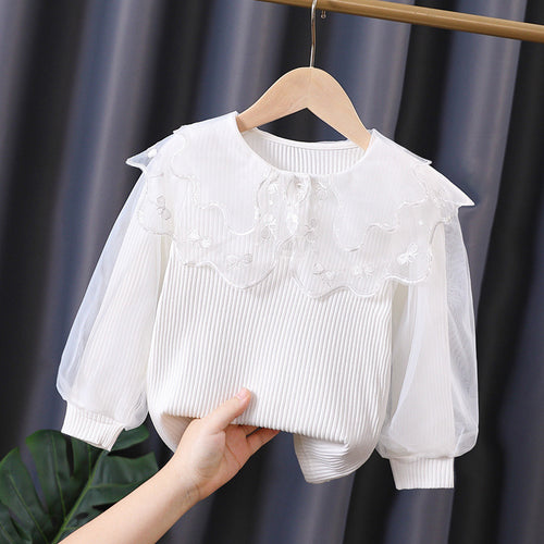 Damen Bluse mit eleganter Spitzenverzierung Echo Archiv