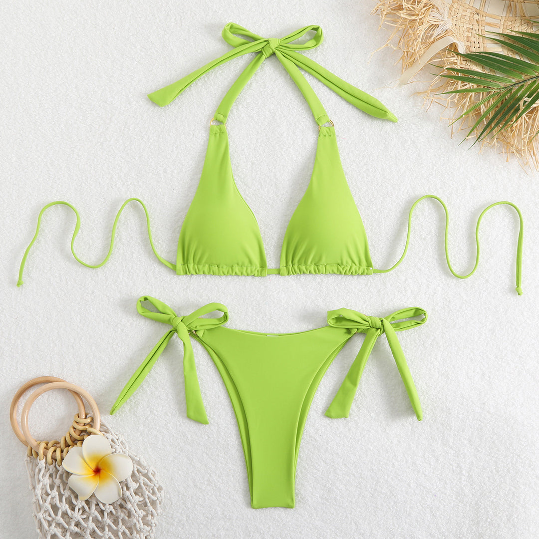 Damen Triangel-Bikini mit verstellbaren Bindebändern Echo Archiv