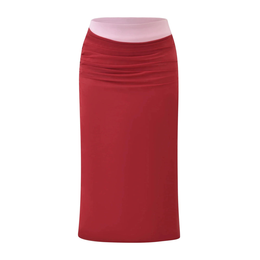 Damen Sexy Crop-Top und Midirock Set Echo Archiv