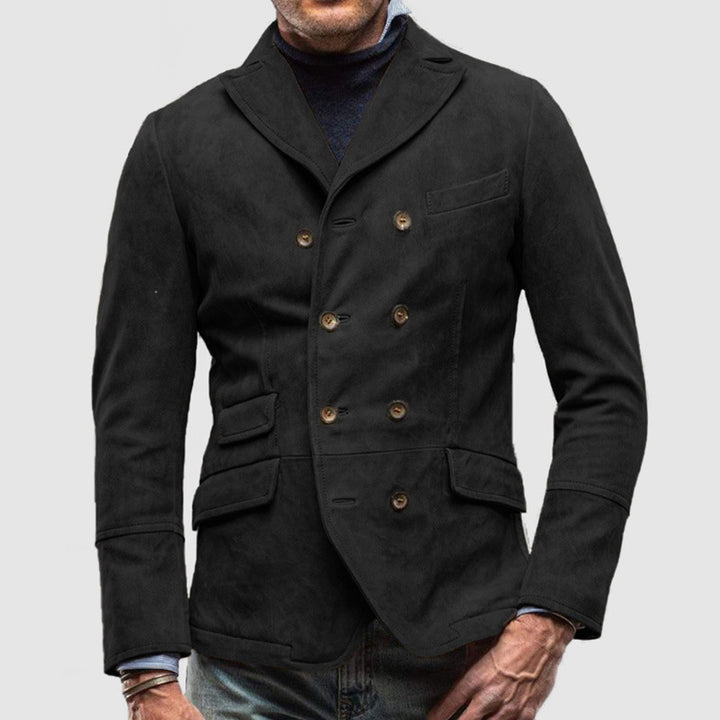 Herren stilvolle Double-Breasted Jacke Echoarchiv