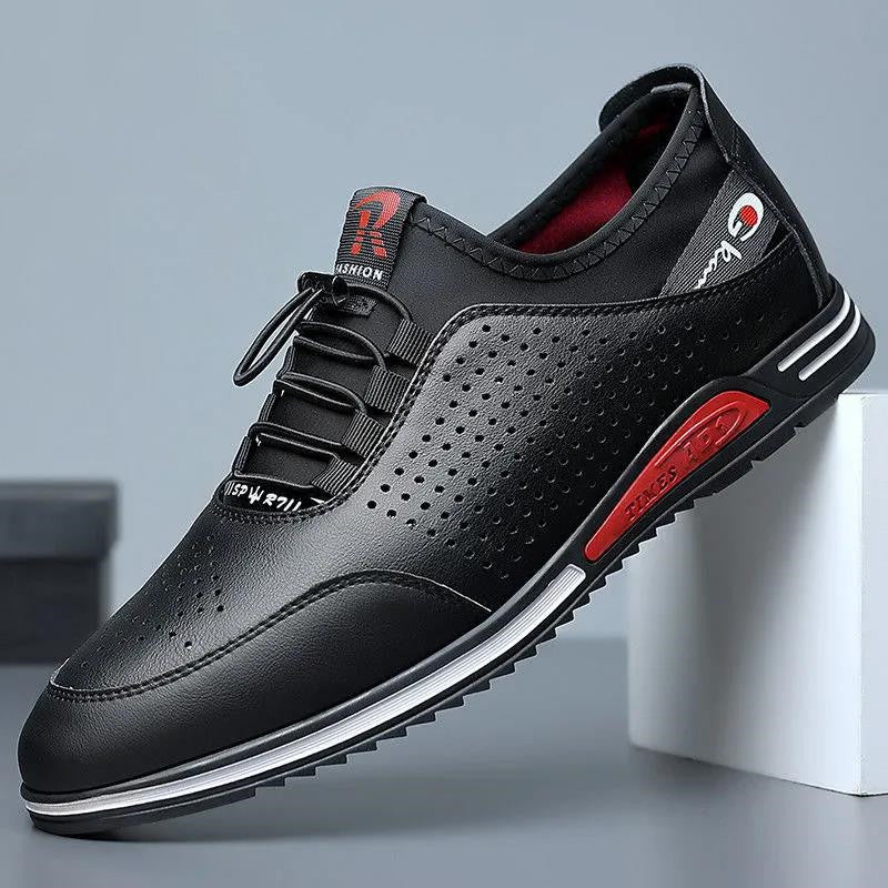 Herren Elastischer Freizeit-Sneaker mit Schnellzug-Lacing und stoßdämpfender EVA-Zwischensohle Echoarhiv