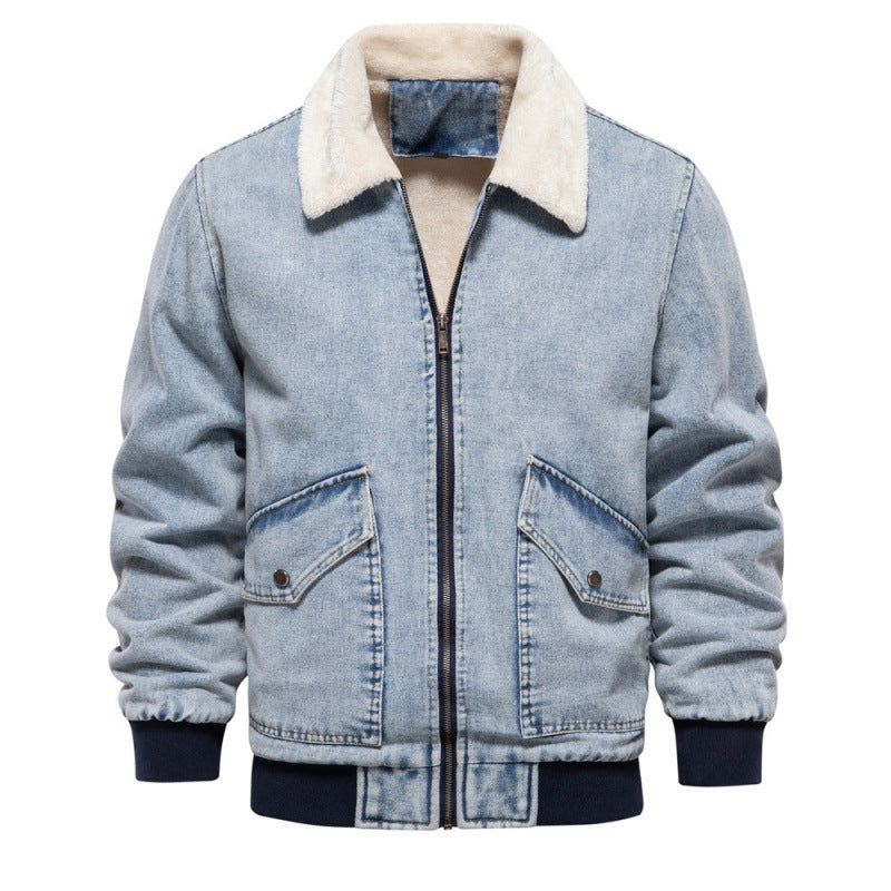 Herren Jeansjacke mit Fleecefutter und praktischen Taschen Echoarchiv