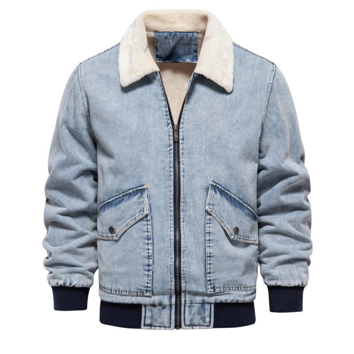 Herren Jeansjacke mit Fleecefutter und praktischen Taschen Echoarchiv