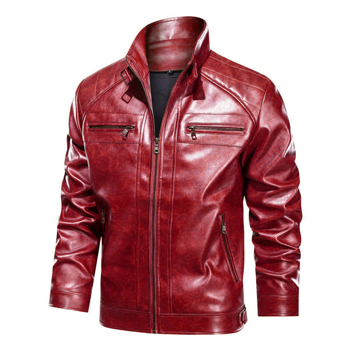 Herren modische Motorradjacke mit praktischen Taschen Echoarchiv