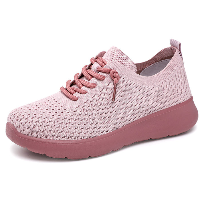 Damen nan atmungsaktiver Strick-Freizeit-Sneaker mit elastischem Schlupfkragen und stoßdämpfender EVA-Komfortsohle Echo Archiv