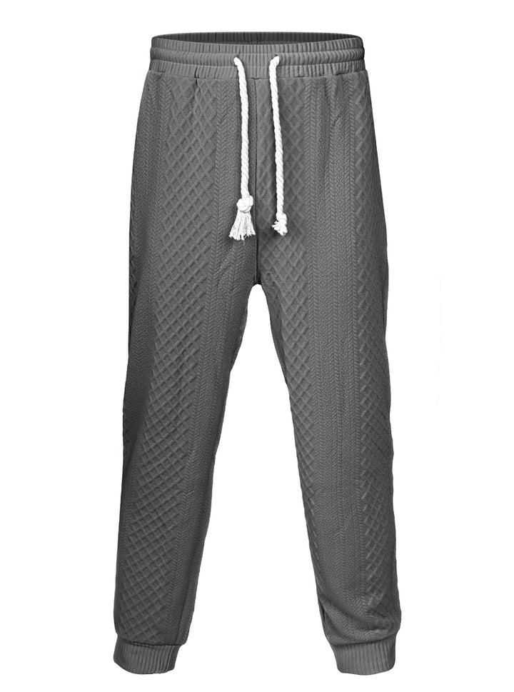 Herren nan Thermo-Zopfstrick-Jogginghose mit breitem Rippenbund und dekorativer Kordel Echo Archiv