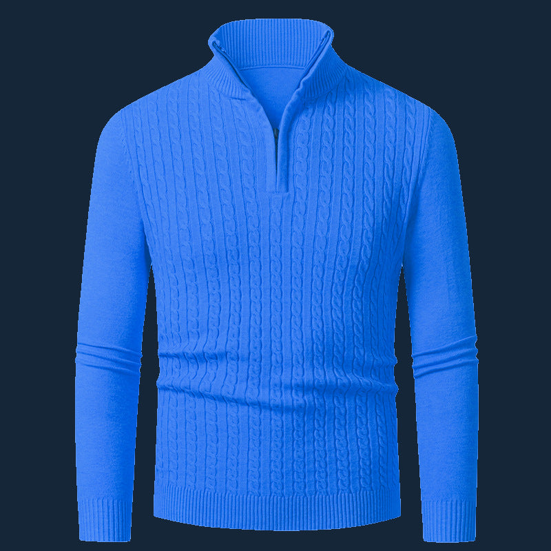 Herren Feinstrickpullover mit modischem Reißverschluss Echoarchiv