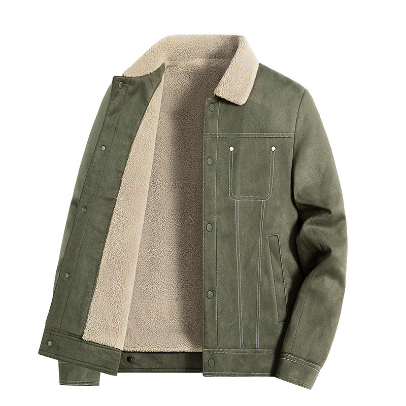 Herren Lässige Lammfelljacke Echo Archiv