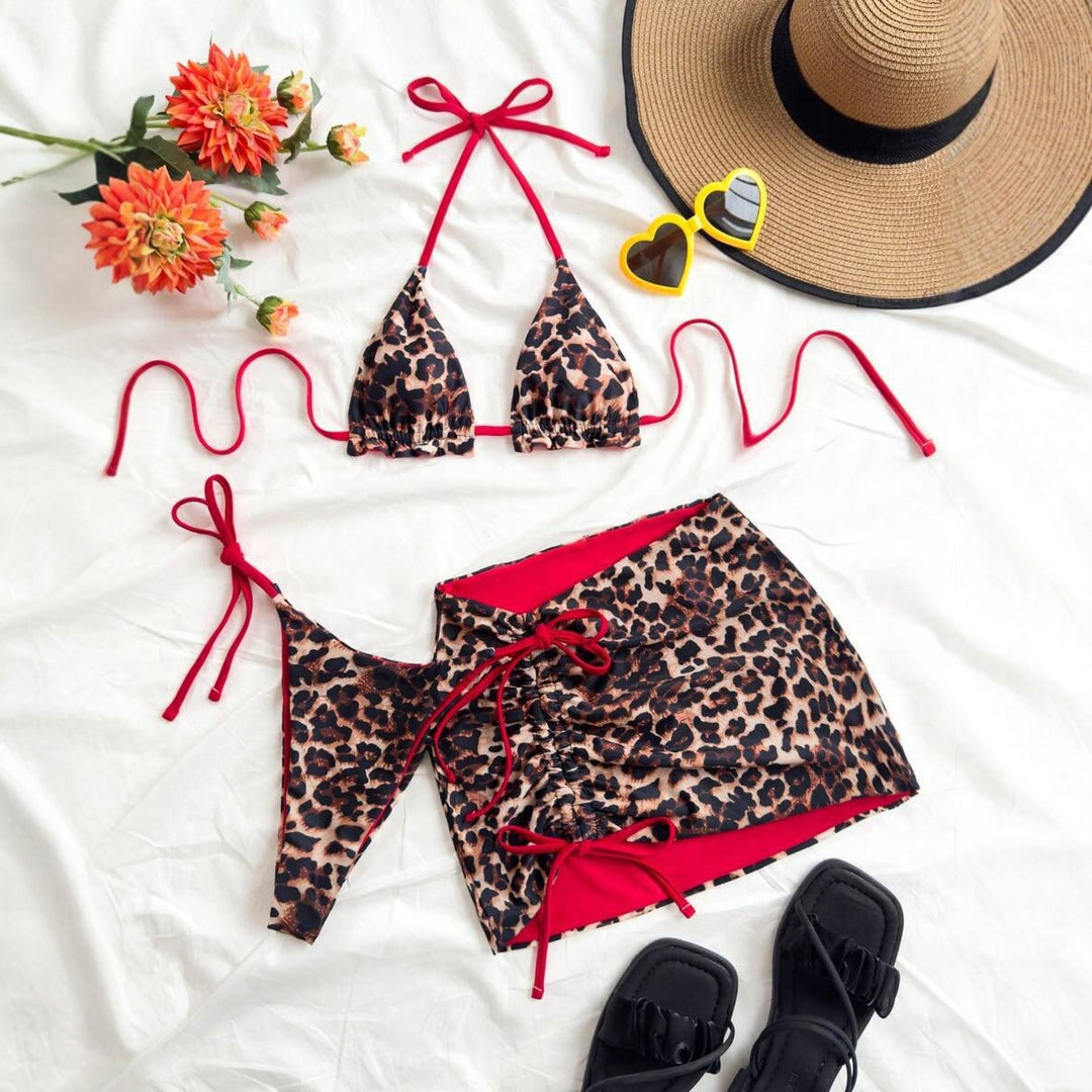 Damen Triangel-Bikini mit Wickelrock Echo Archiv