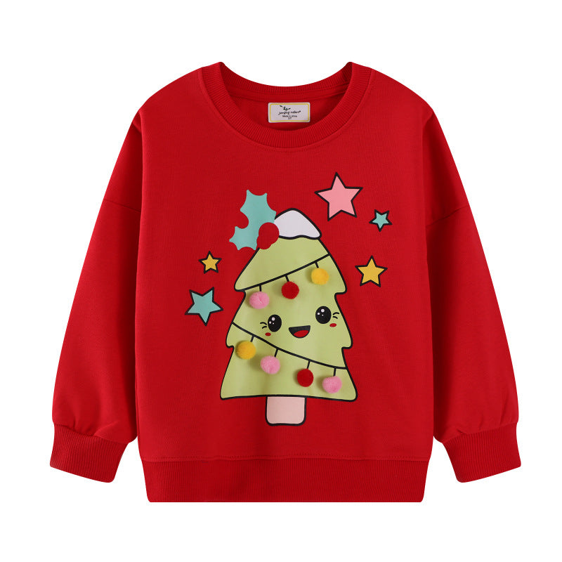 Mädchen Sweater mit festlichem Weihnachtsbaum-Motiv Echo Archiv