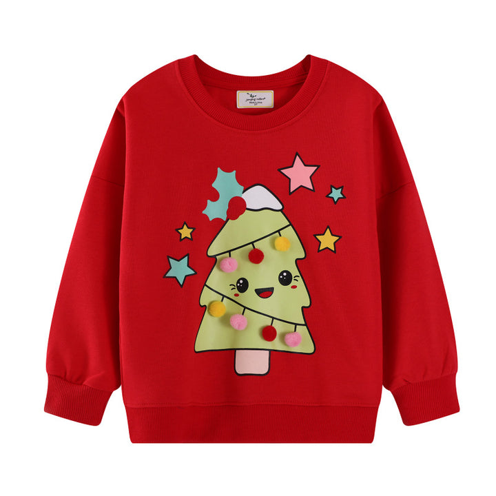 Mädchen Sweater mit festlichem Weihnachtsbaum-Motiv Echo Archiv