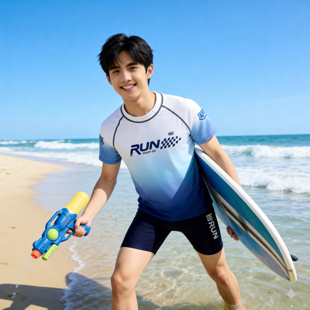 Jungen Surfshirt mit UV-Schutz Echo Archiv