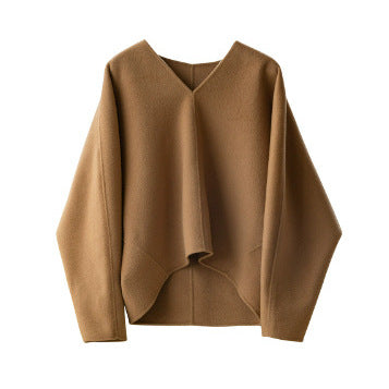 Damen Wolle Pullover mit V-Ausschnitt Echoarchiv