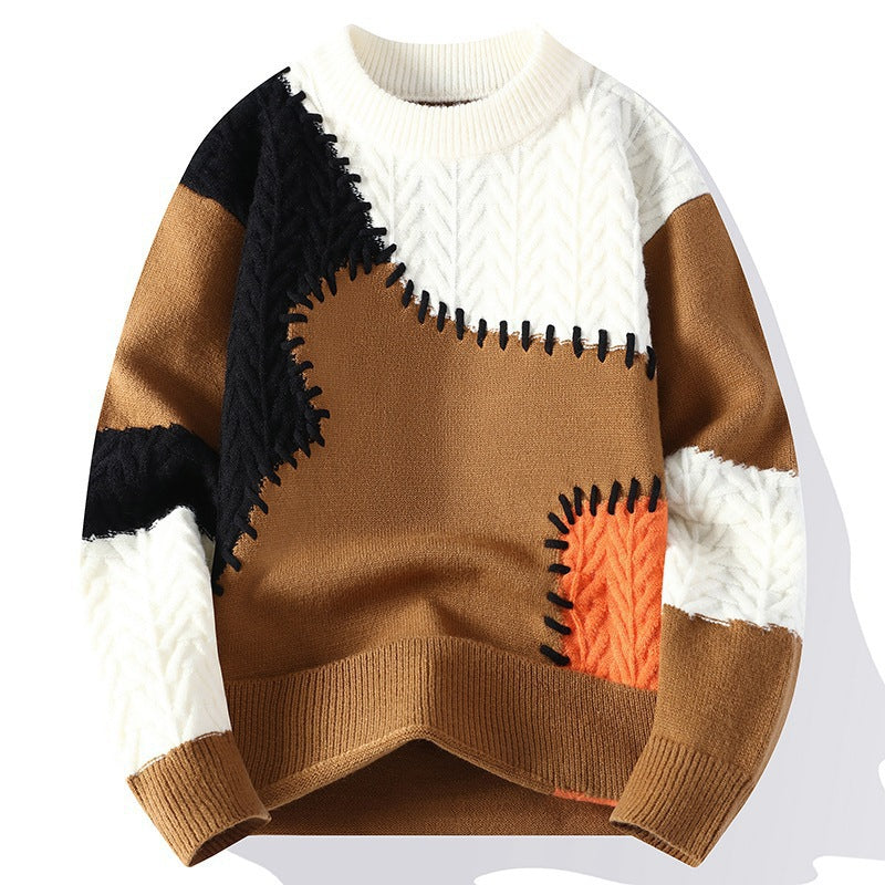 Herren Modischer Pullover mit Struktur Echo Archiv