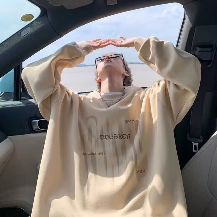 Unisex Oversized Sweatshirt mit grafischem Druck Echoarchiv