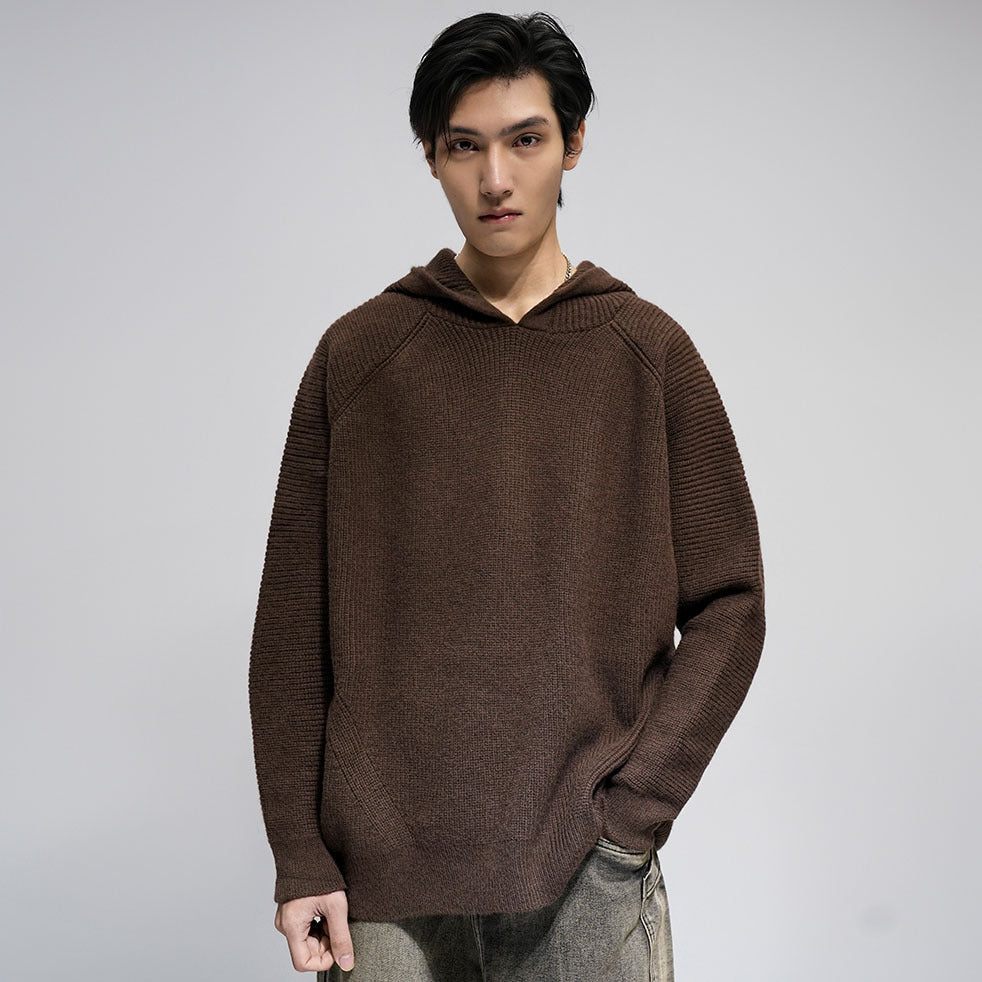 Herren Modischer Oversized Hoodie mit strukturiertem Design Echoarchiv