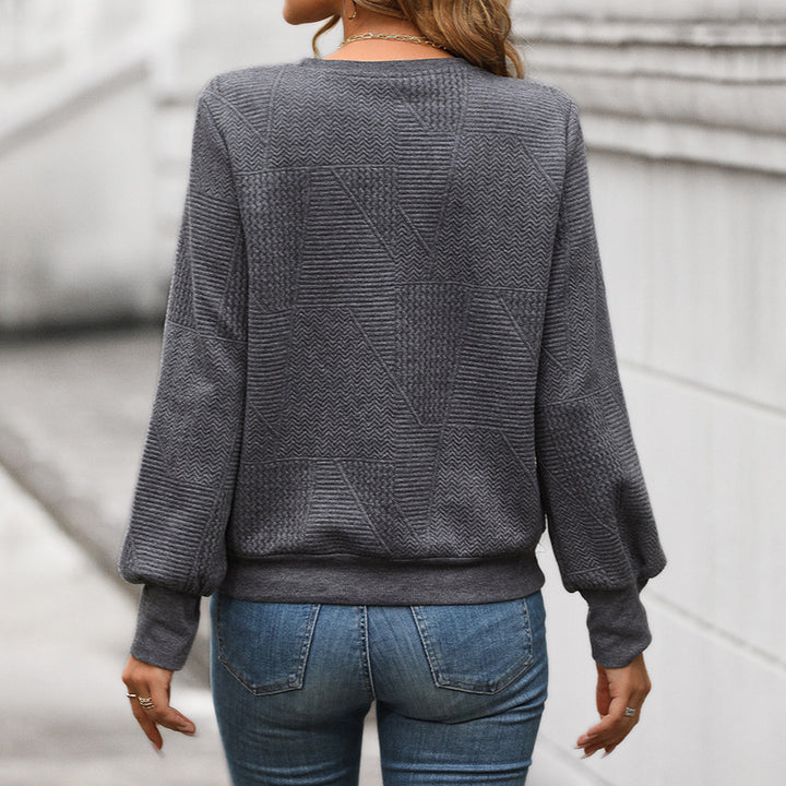 Damen Bequemer Strickpullover mit strukturiertem Design Echo Archiv