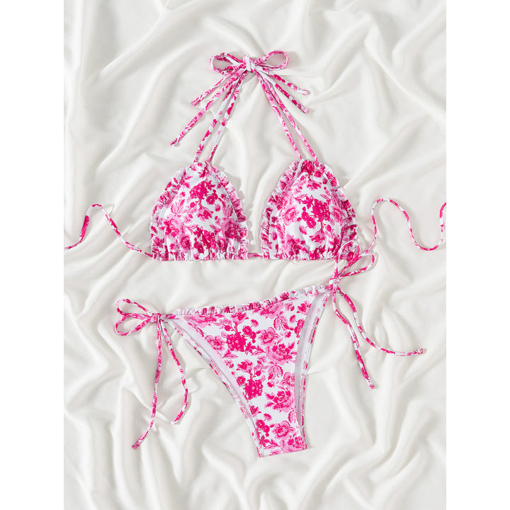 Damen Triangel-Bikini mit verspieltem Rüschen-Design Echo Archiv