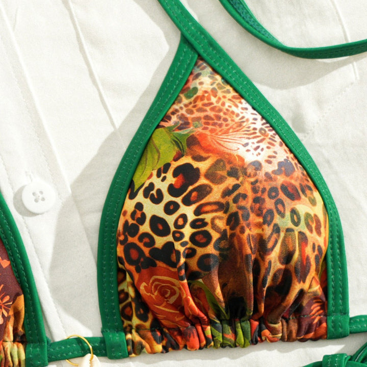 Damen Triangel-Bikini mit floralen Mustern Echo Archiv
