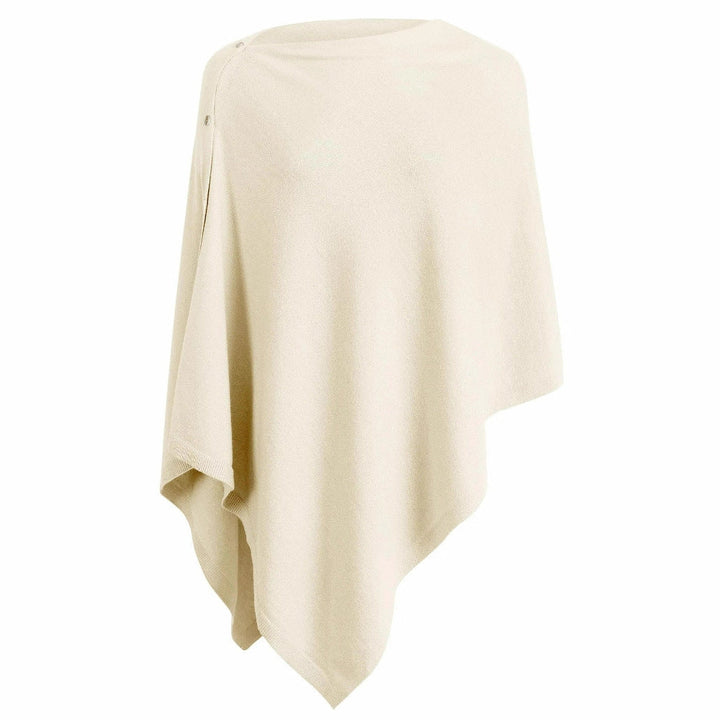 Damen vielseitiger Poncho aus hochwertiger Materialmischung – Célinea