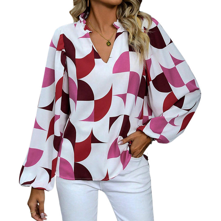 Damen Elegante Bluse mit Ballonärmeln Echo Archiv