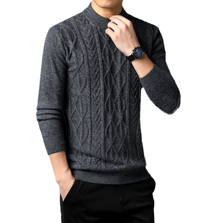 Herren Strickpullover mit strukturiertem Zopfmuster Echoarchiv