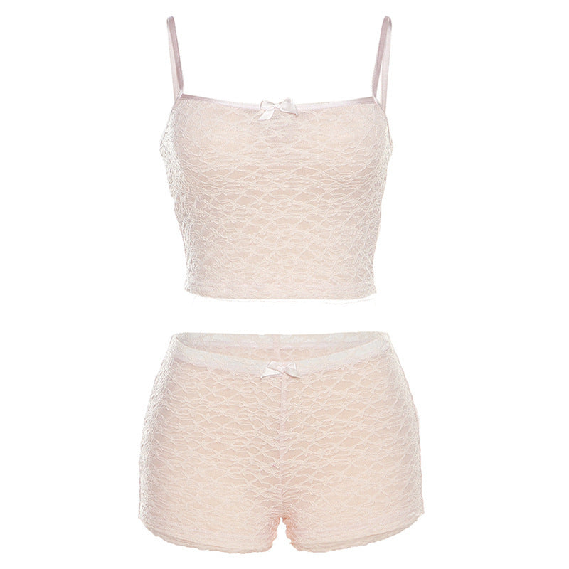 Damen Loungewear Set aus zartem Spitzenmaterial Echo Archiv
