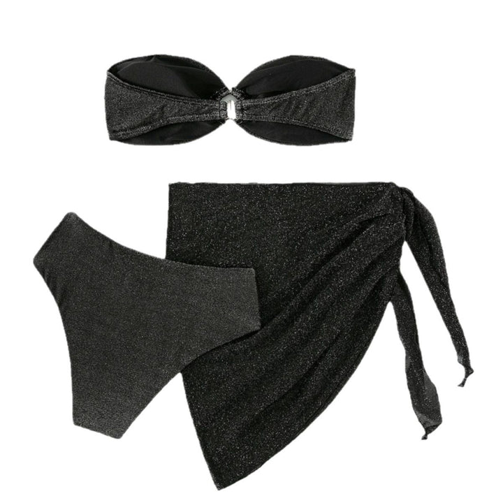Damen Glamouröser Bandeau-Bikini mit Glitzer-Details Echo Archiv