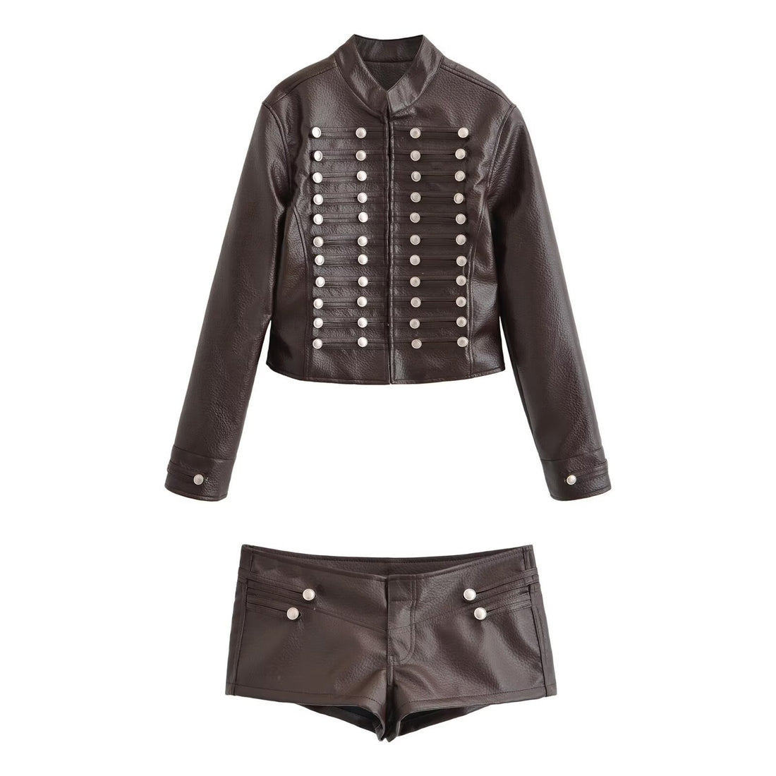 Damen Kurzjacke im Matrosen-Militärmix mit dekorativen Reihen und Stehkragen Echo Archiv