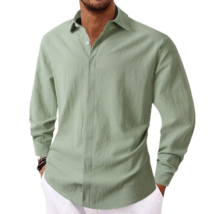 Herren Elegantes Casual-Hemd mit Slim-Fit Schnitt Echoarchiv