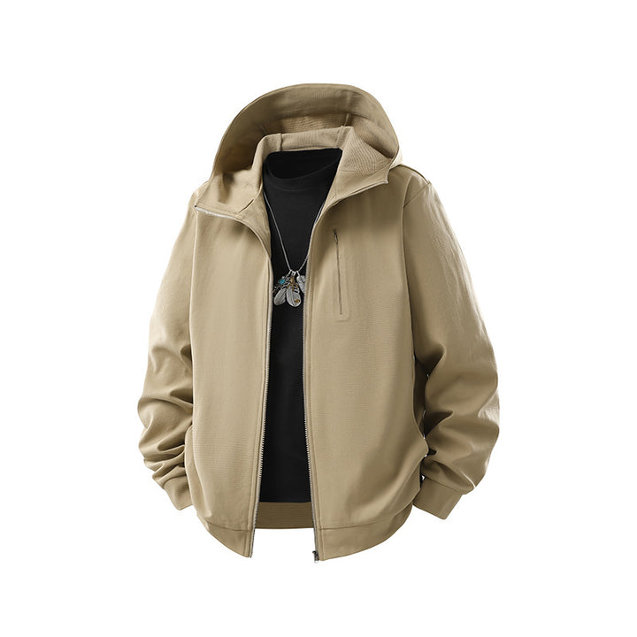 Herren Kapuzen-Softshelljacke mit Reißverschluss‑Brusttasche, geripptem Saum und Relaxed‑Fit Echo Archiv