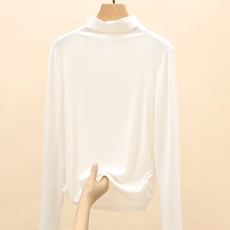 Damen Elegantes Langarmshirt mit hochgeschlossenem Kragen Echo Archiv 1787620449