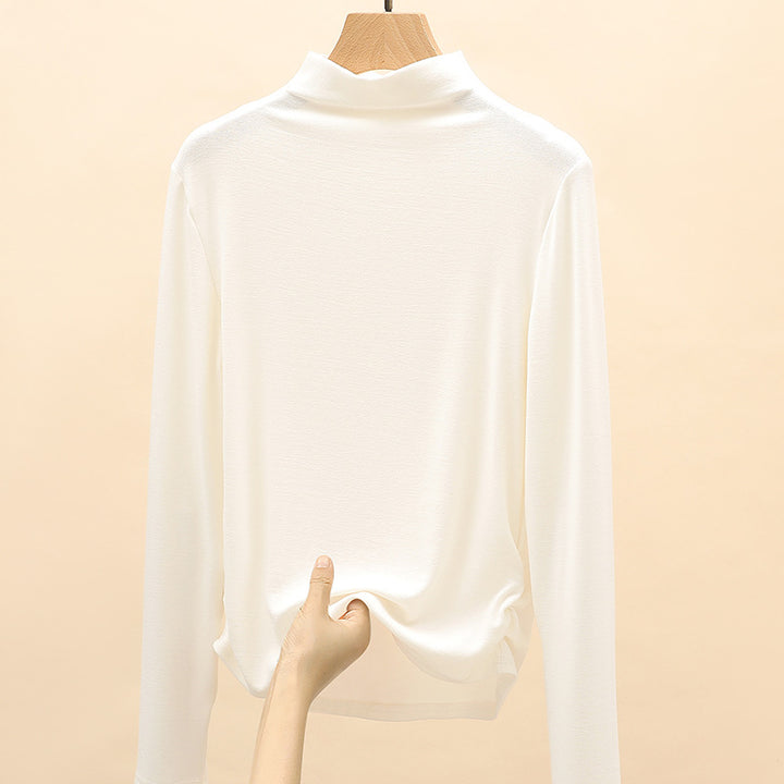 Damen Elegantes Langarmshirt mit hochgeschlossenem Kragen Echo Archiv 1787620449