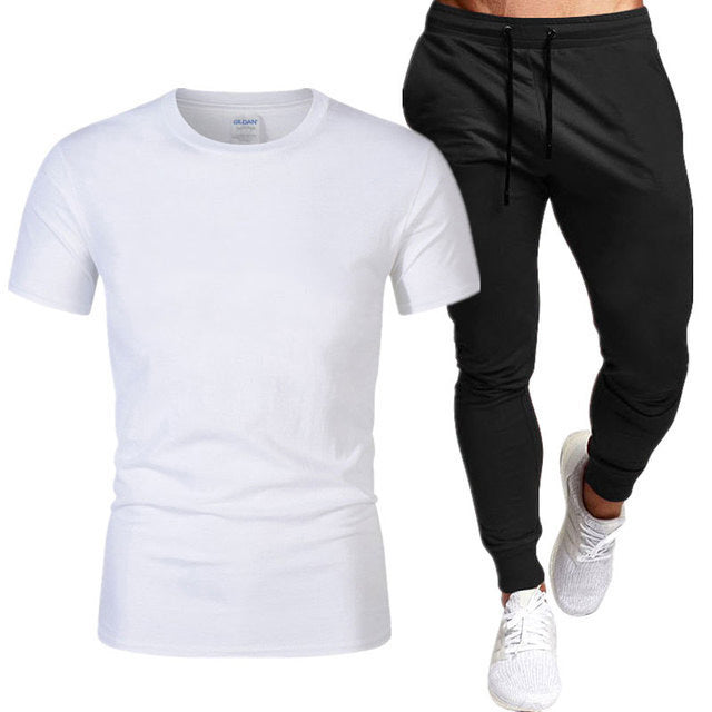 Herren Sportliches T-Shirt und Jogginghose Set Echoarchiv