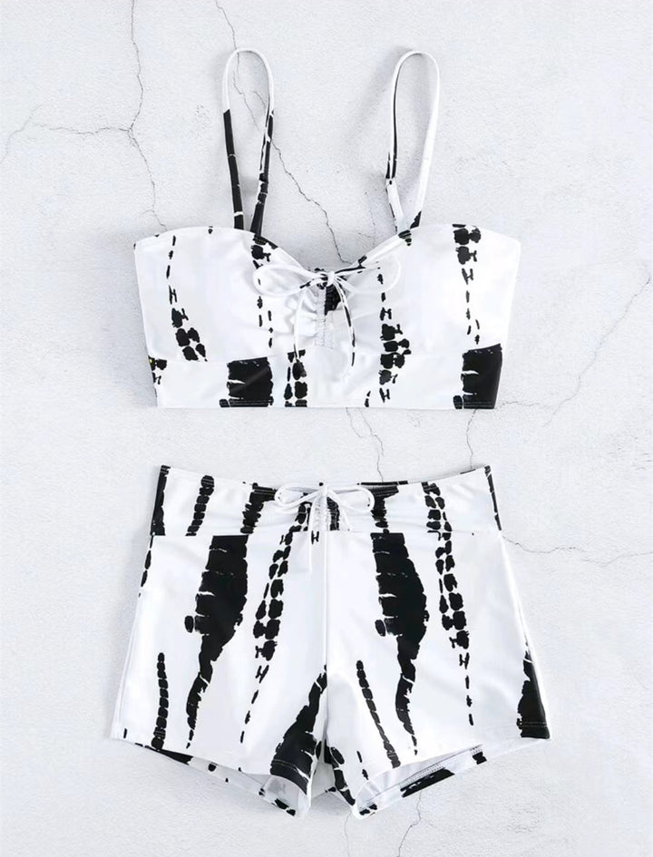Damen Zweiteiliges Badeoutfit mit verspieltem Knotendesign Echo Archiv