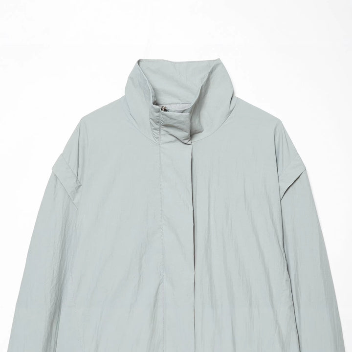 Damen Gekürzte technische Stehkragenjacke mit verdeckter Front Echo Archiv