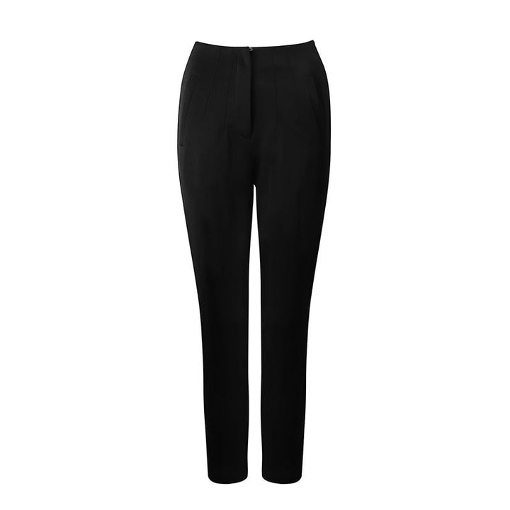 Damen elegante Anzughose mit hohen Bund und schmalem Bein Echo Archiv