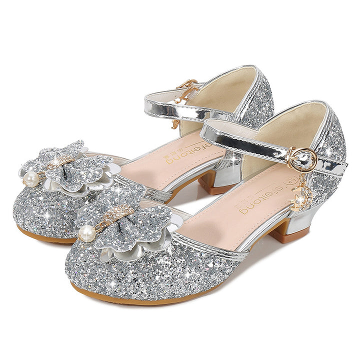 Mädchen Ballerina Schuhe mit funkelndem Blumenmotiv Echo Archiv