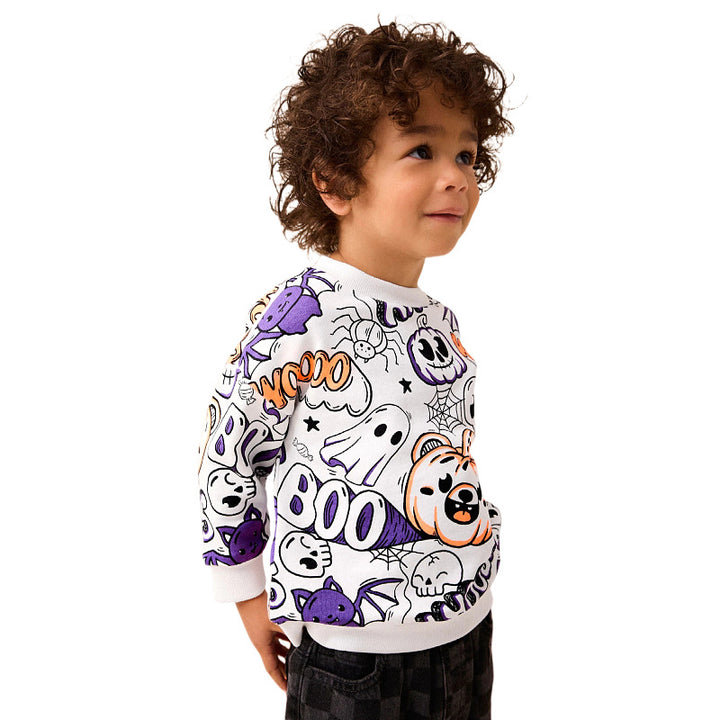 Jungen Sweatshirt mit fröhlichem Halloween-Motiv Echo Archiv
