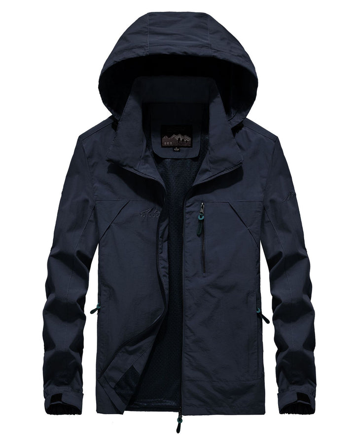 Herren leichte atmungsaktive Softshell-Trekkingjacke mit Kapuze und Mesh-Futter Echoarchiv